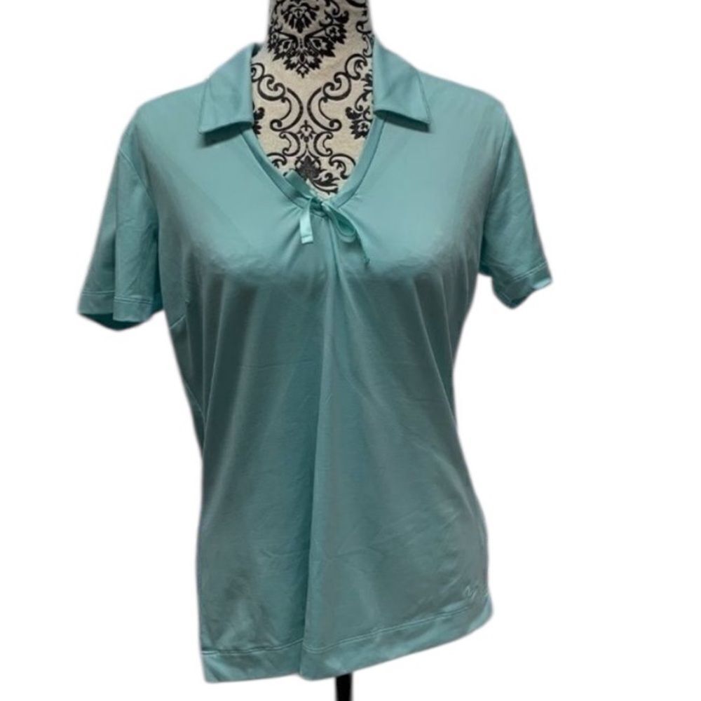 Nike Golf Dri-Fit Seafoam Green Short Sleeve Shirt Size Medium